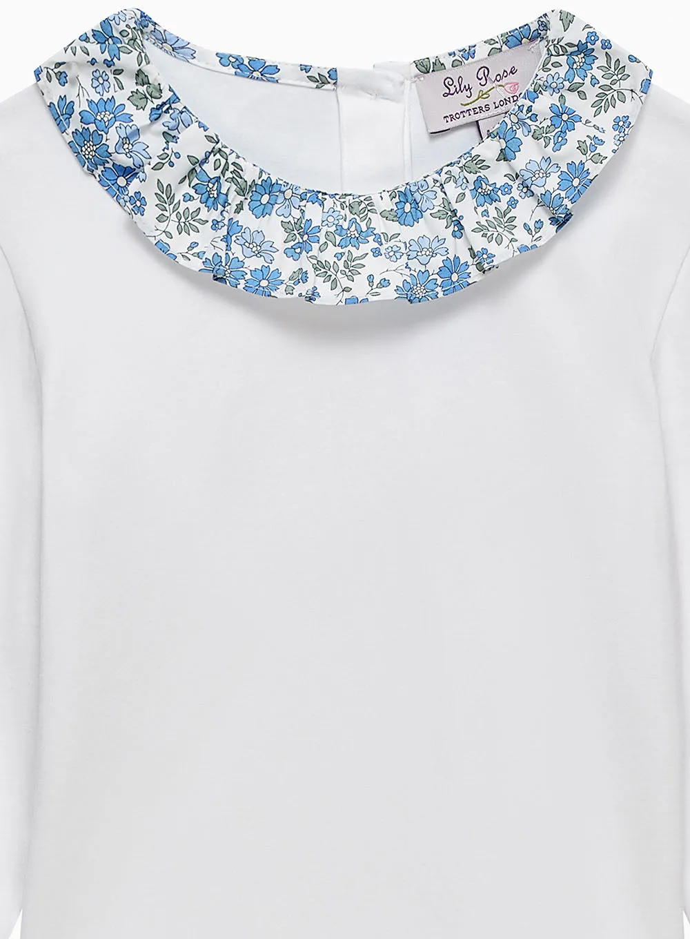 Willow Jersey Top in Blue Floret