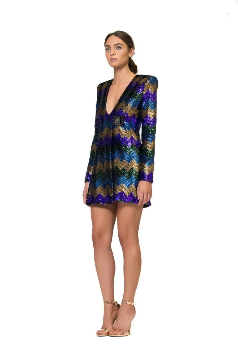 ZHIVAGO Sequin Wrap Dress