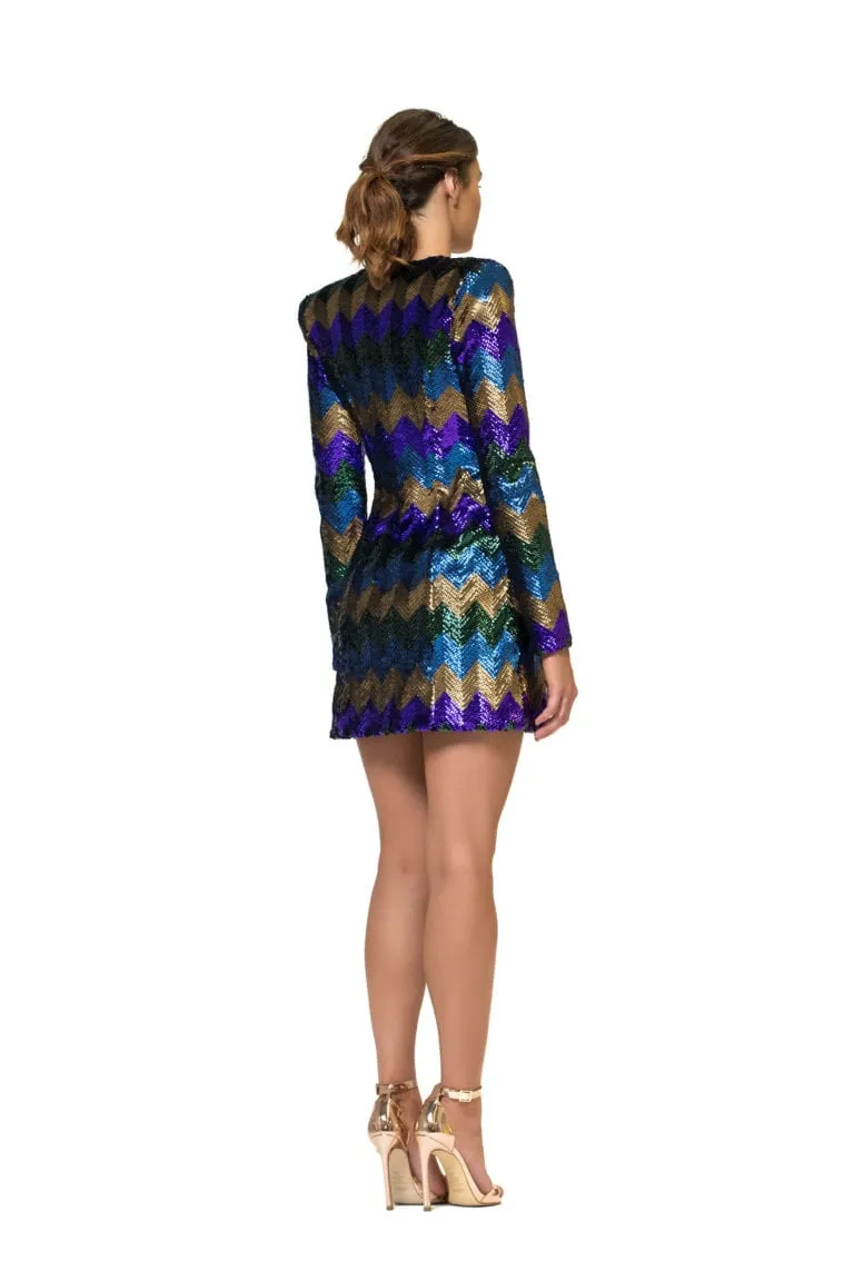 ZHIVAGO Sequin Wrap Dress